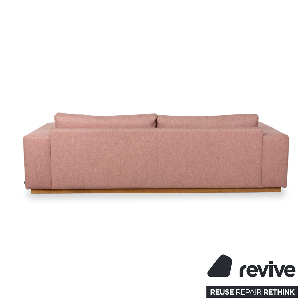 Bolia Sepia Garnitur Stoff Dreisitzer Hocker Rosé Altrosa Sofa Couch Staufach