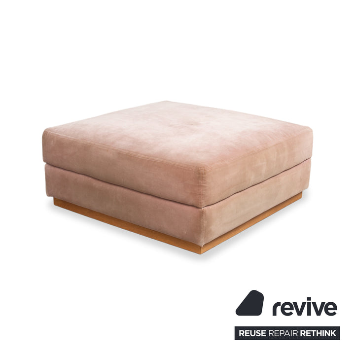 Bolia Sepia Garnitur Stoff Dreisitzer Hocker Rosé Altrosa Sofa Couch Staufach
