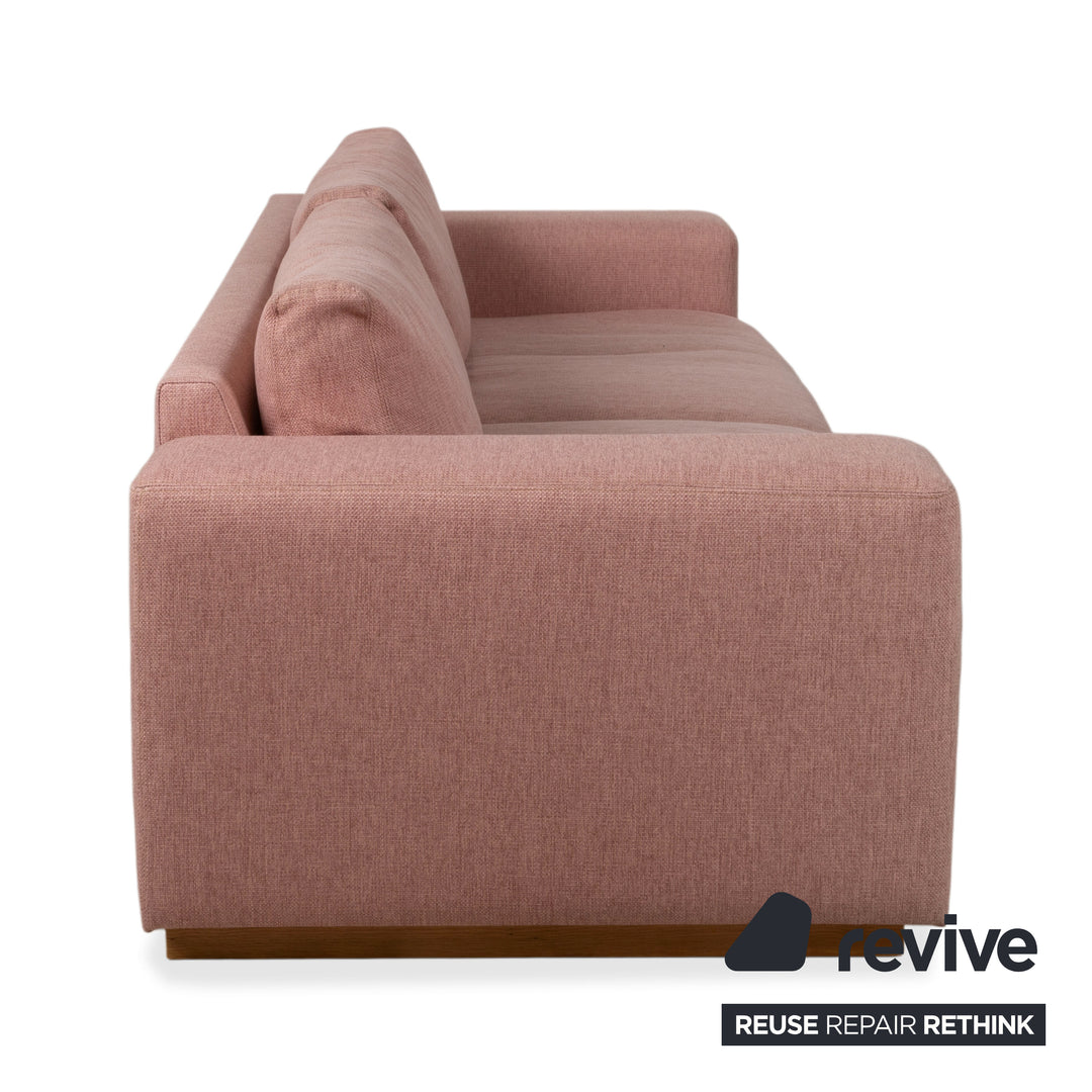 Bolia Sepia Garnitur Stoff Dreisitzer Hocker Rosé Altrosa Sofa Couch Staufach