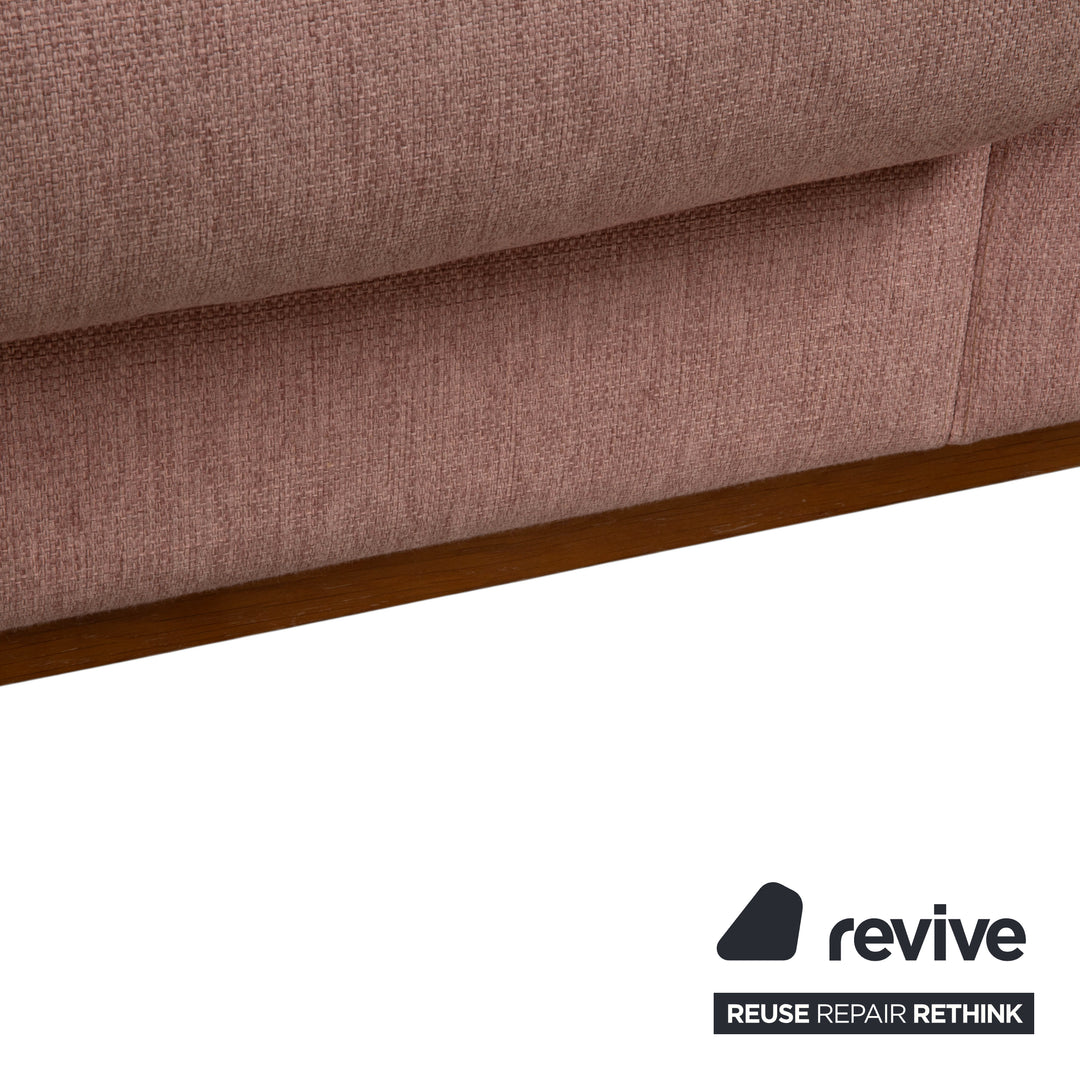 Bolia Sepia Garnitur Stoff Dreisitzer Hocker Rosé Altrosa Sofa Couch Staufach