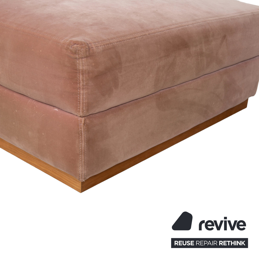 Bolia Sepia Garnitur Stoff Dreisitzer Hocker Rosé Altrosa Sofa Couch Staufach