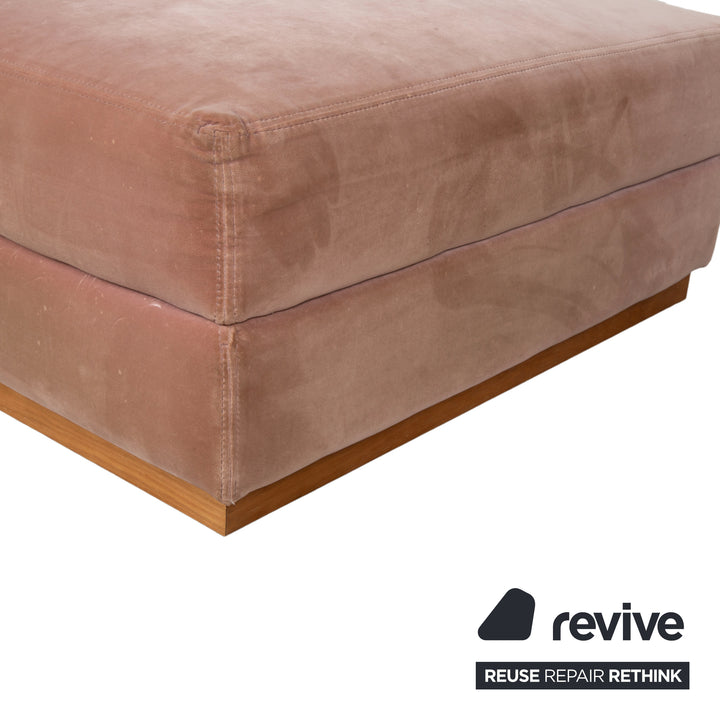 Bolia Sepia Garnitur Stoff Dreisitzer Hocker Rosé Altrosa Sofa Couch Staufach