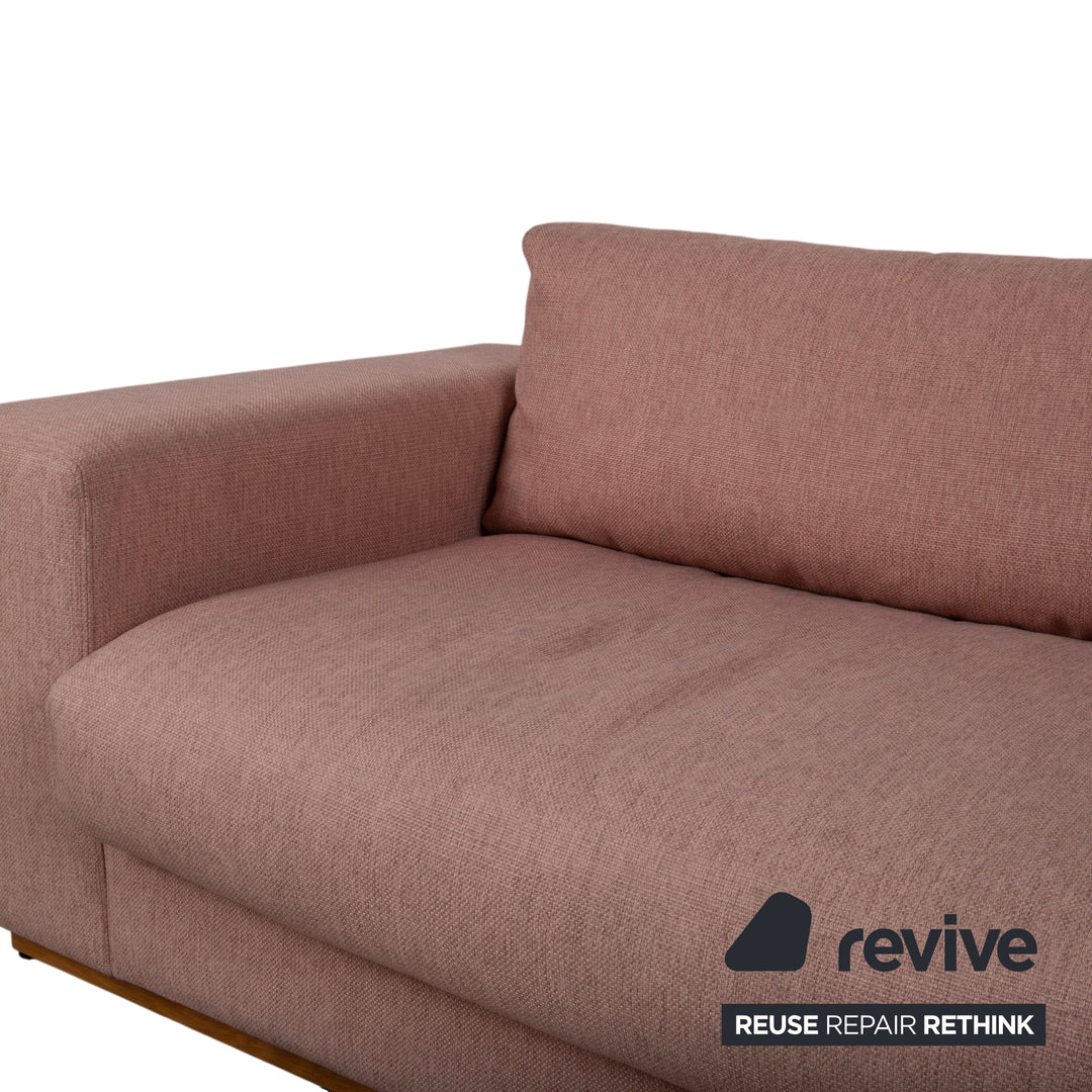 Bolia Sepia Stoff Dreisitzer Rosé Altrosa Sofa Couch