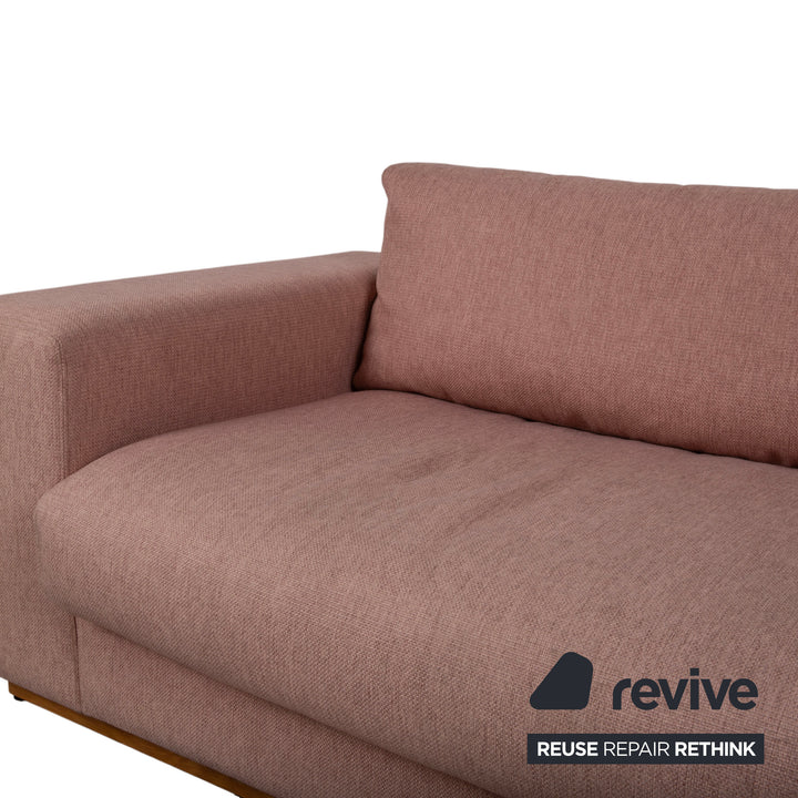 Bolia Sepia Stoff Dreisitzer Rosé Altrosa Sofa Couch