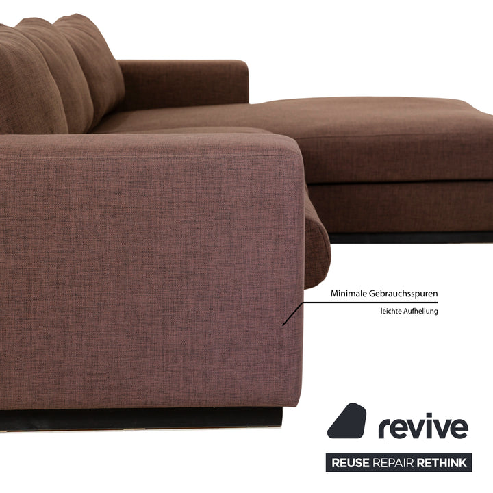 Bolia Sepia Stoff Ecksofa Braun Recamiere Rechts Sofa Couch