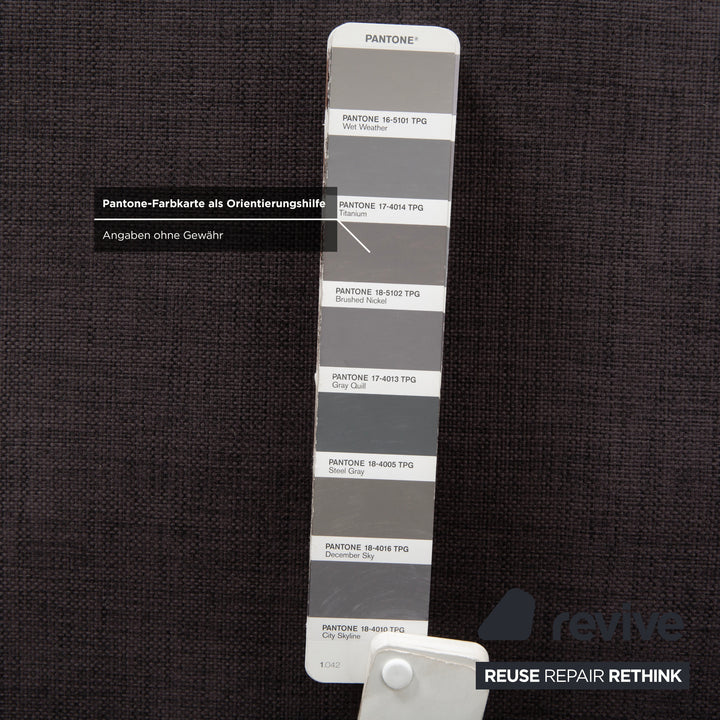 Bolia Sepia Stoff Hocker Grau