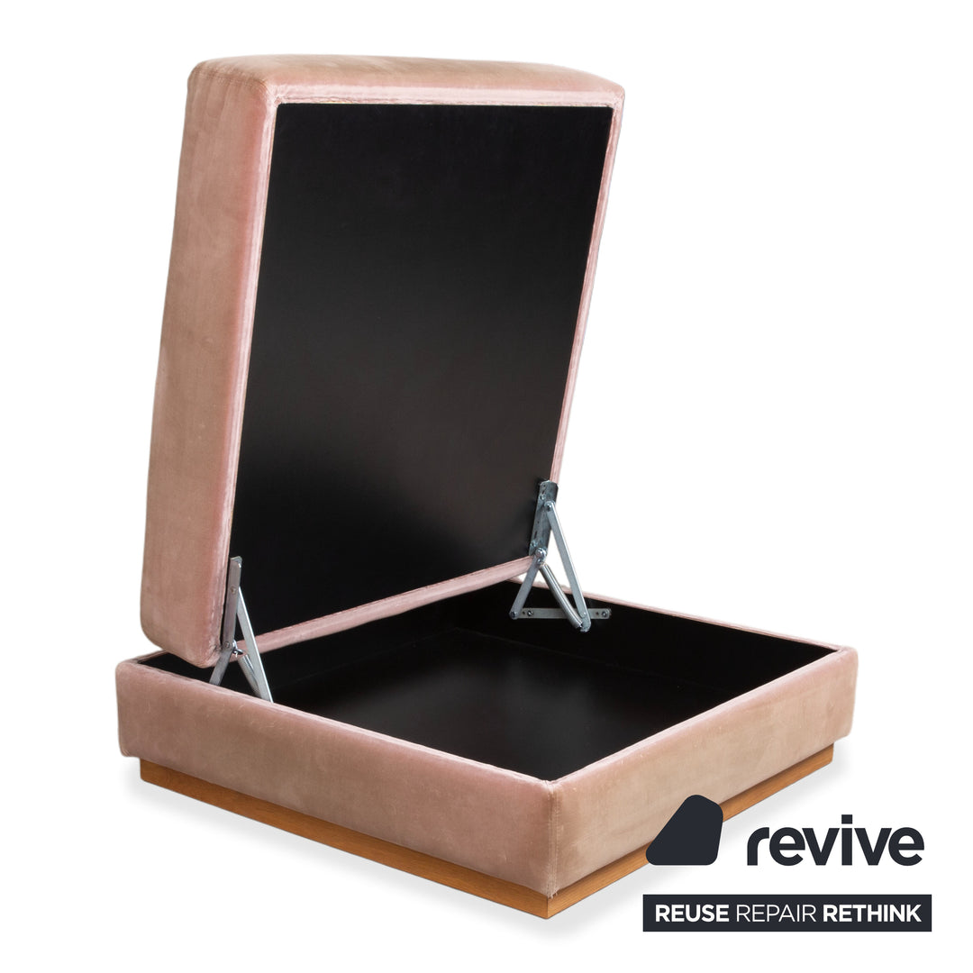 Bolia Sepia Stoff Hocker Rosé Altrosa manuelle Funktion Staufach
