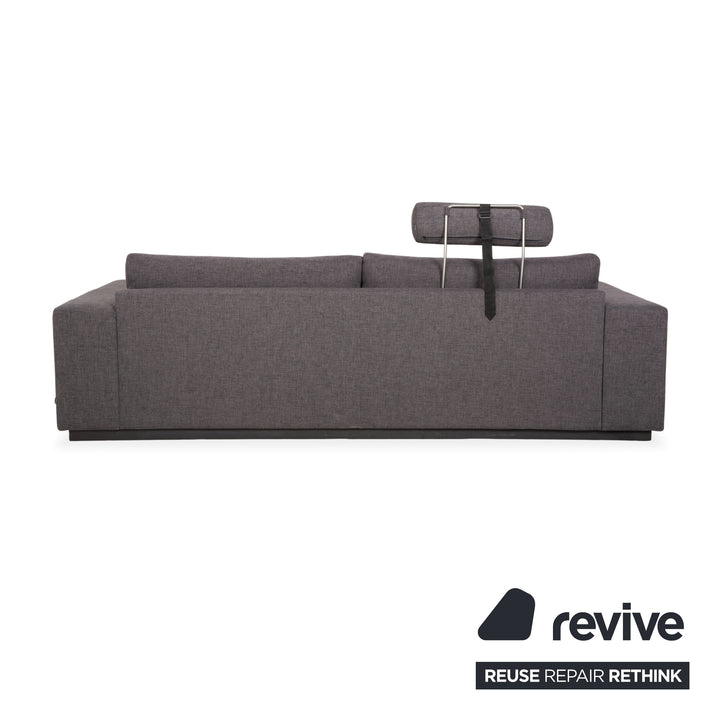 Bolia Sepia Fabric Sofa Ottoman Grey Couch