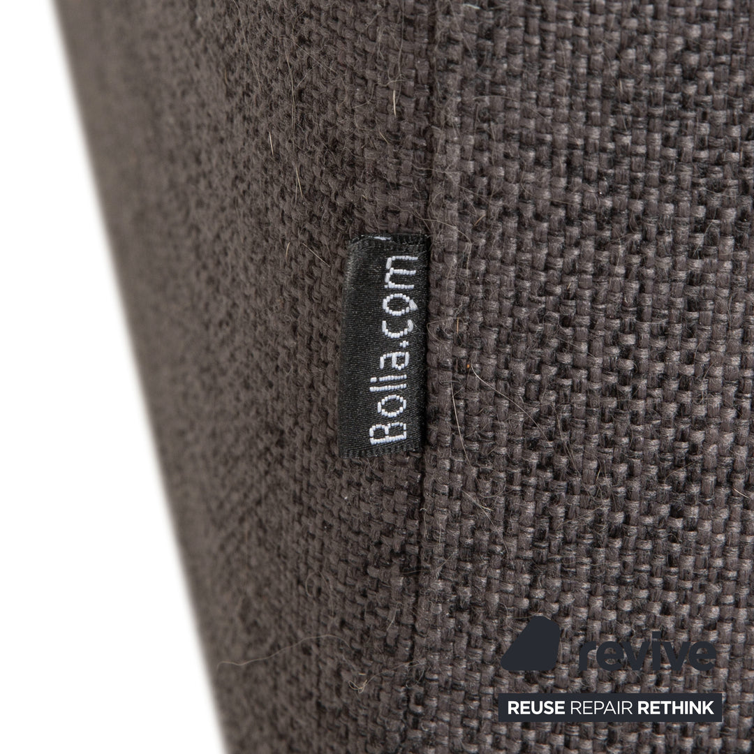 Canapé-pouf en tissu sépia Bolia, gris