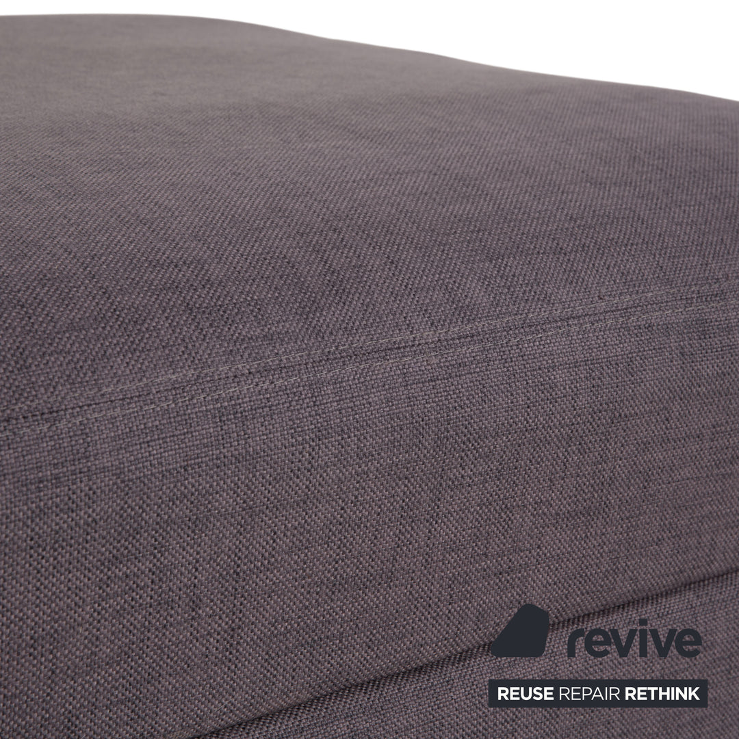 Bolia Sepia Fabric Sofa Ottoman Grey Couch