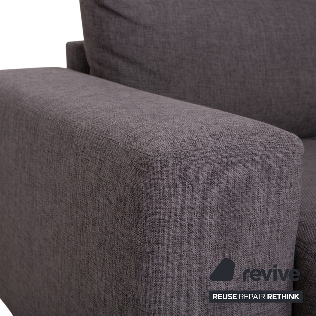 Bolia Sepia Fabric Sofa Ottoman Grey Couch