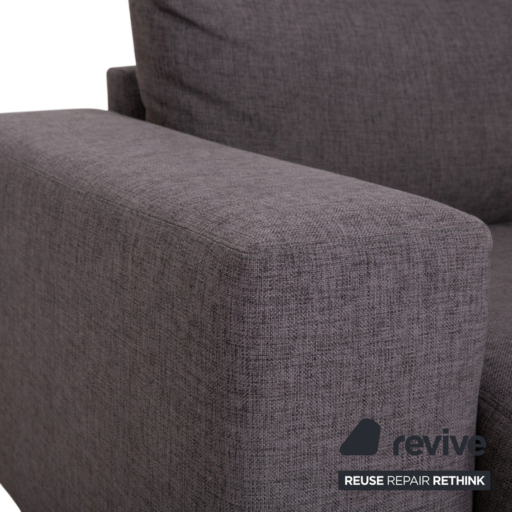 Bolia Sepia Fabric Sofa Ottoman Grey Couch