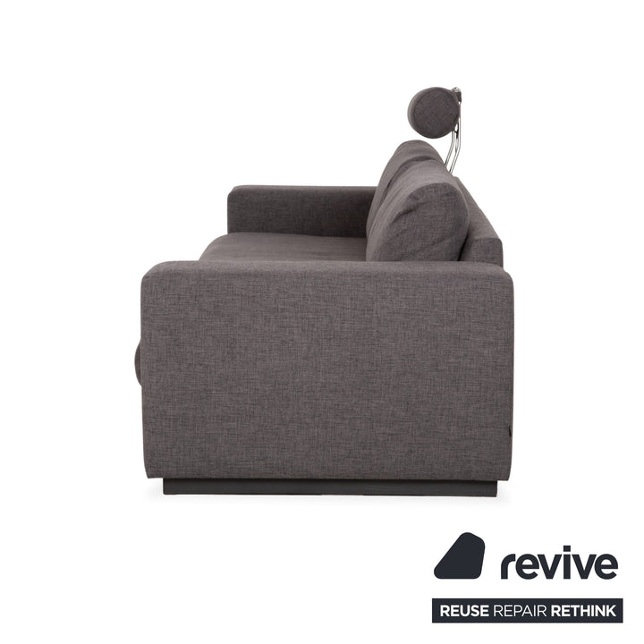 Canapé-pouf en tissu sépia Bolia, gris