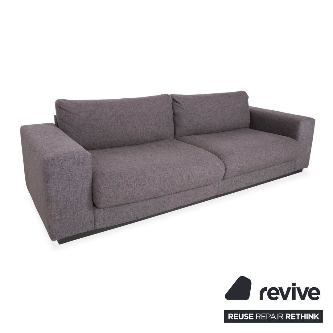 Canapé-pouf en tissu sépia Bolia, gris