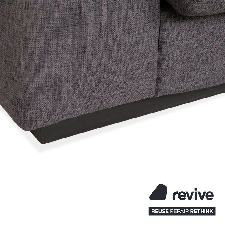 Canapé-pouf en tissu sépia Bolia, gris