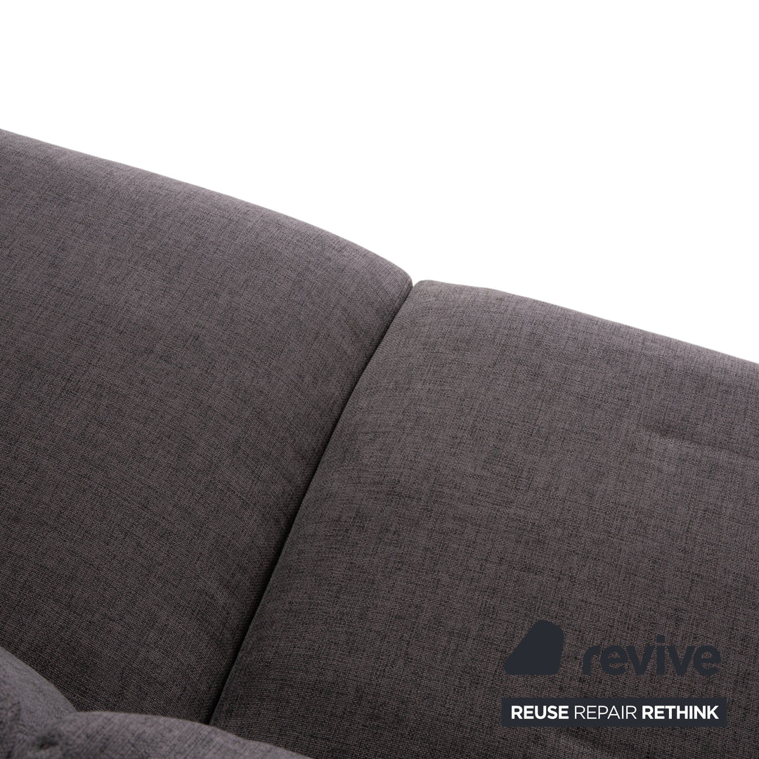 Bolia Sepia Stoff Sofa Hocker Grau Couch