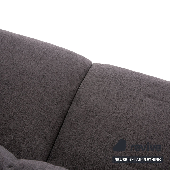 Bolia Sepia Fabric Sofa Ottoman Grey Couch
