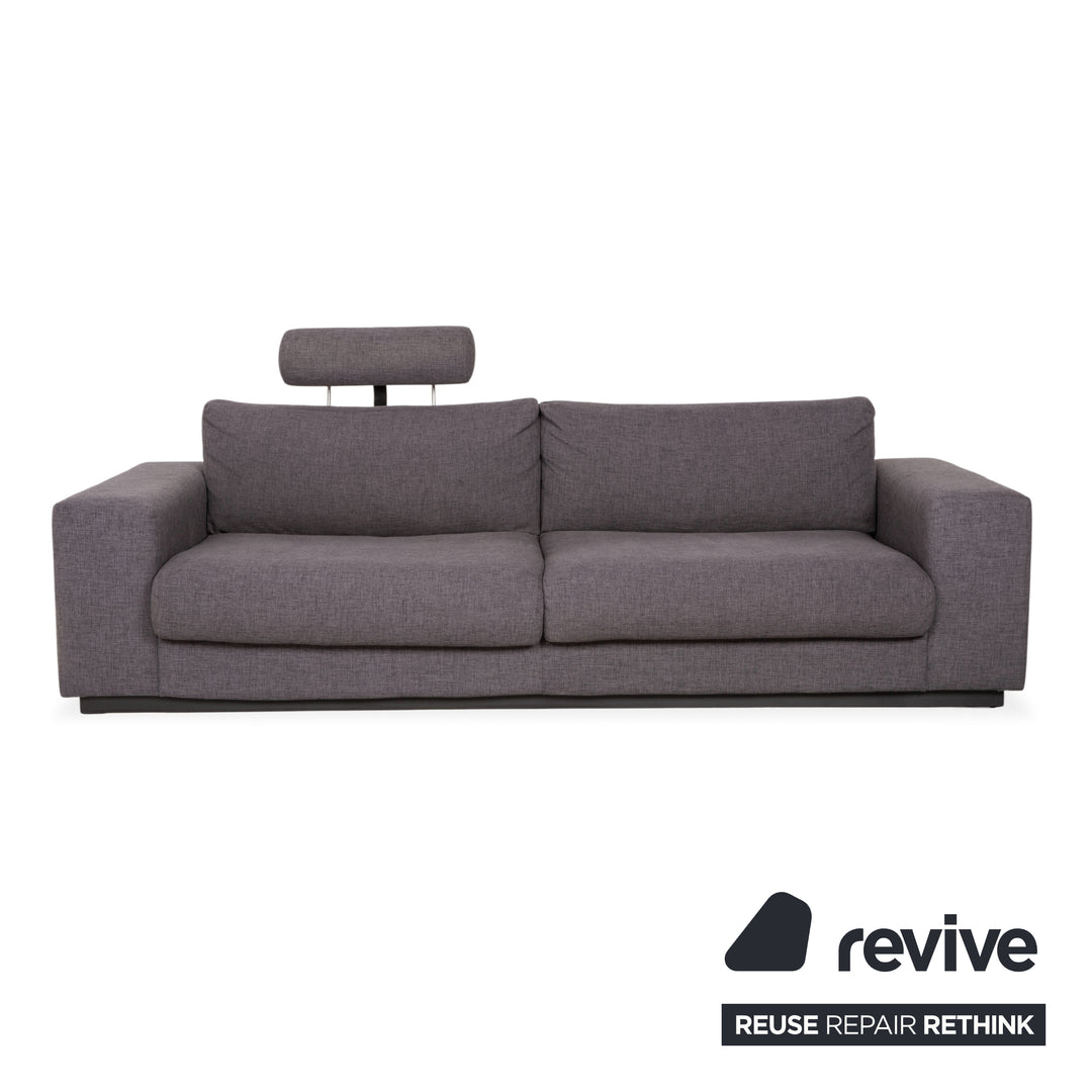 Bolia Sepia Fabric Sofa Ottoman Grey Couch