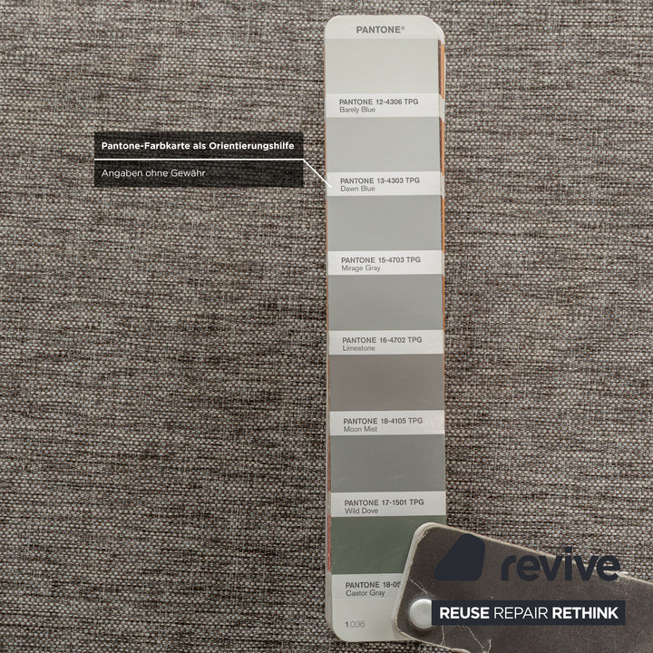 Canapé deux places en tissu gris Bolia Sepia