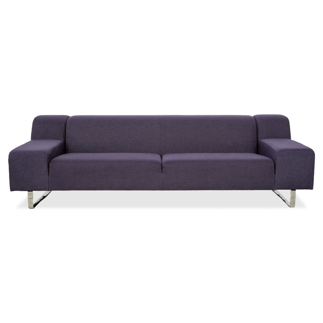 Bolia Stoff Dreisitzer Blau Lila Sofa Couch
