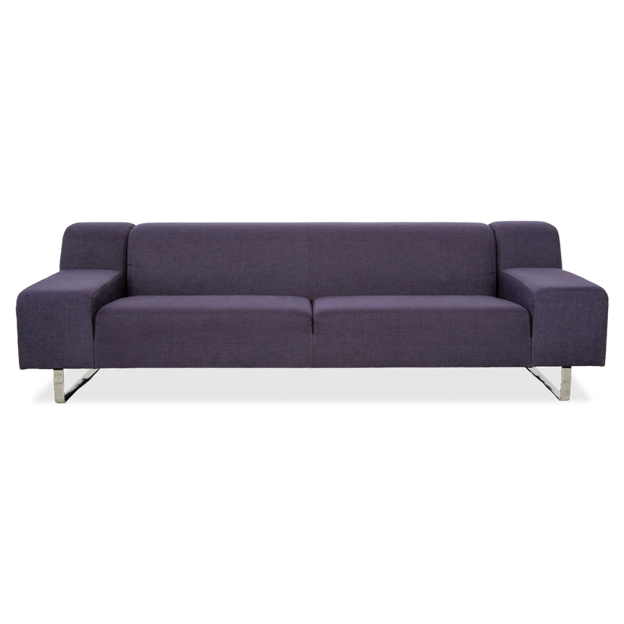 Bolia Stoff Dreisitzer Blau Lila Sofa Couch