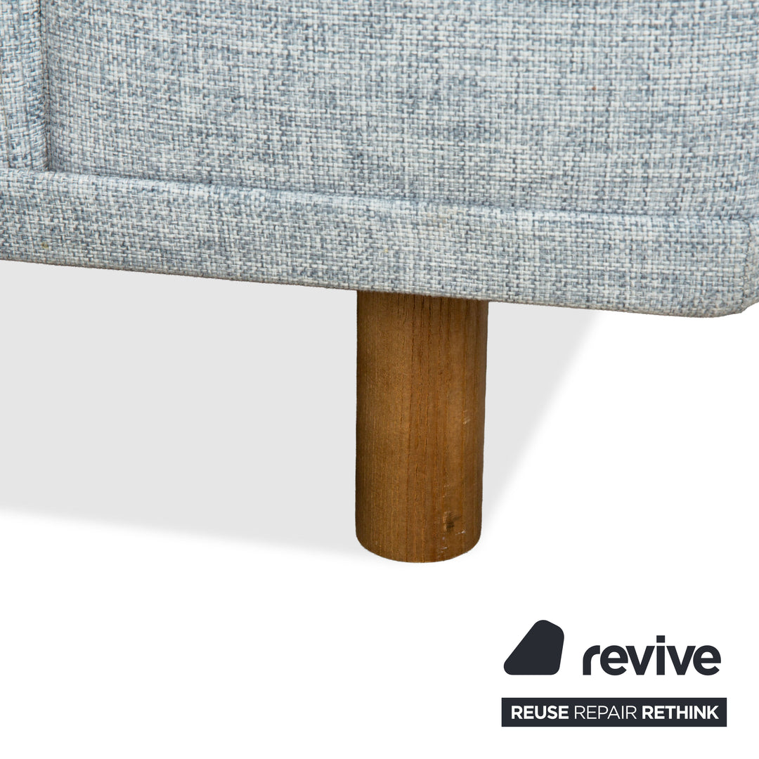 Bolia Stoff Ecksofa Hellgrau Blau Sofa Couch