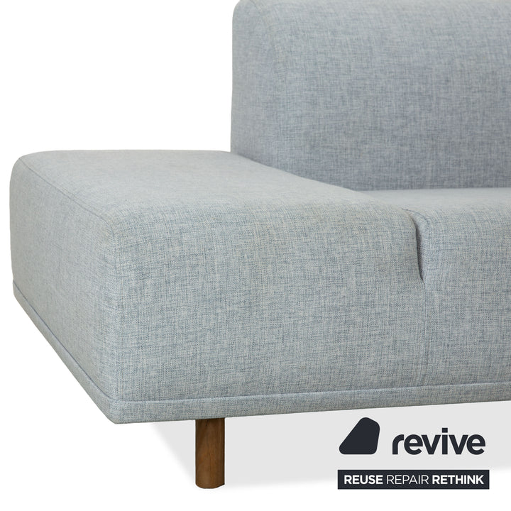 Bolia Stoff Ecksofa Hellgrau Blau Sofa Couch