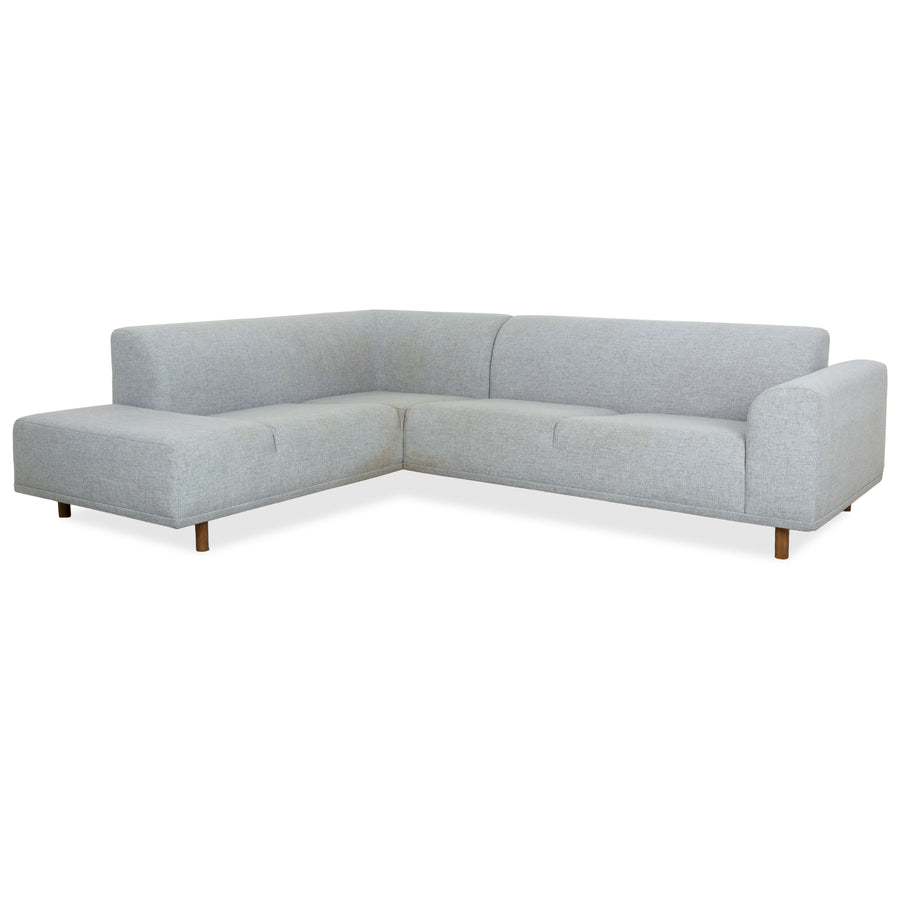 Bolia Stoff Ecksofa Hellgrau Blau Sofa Couch