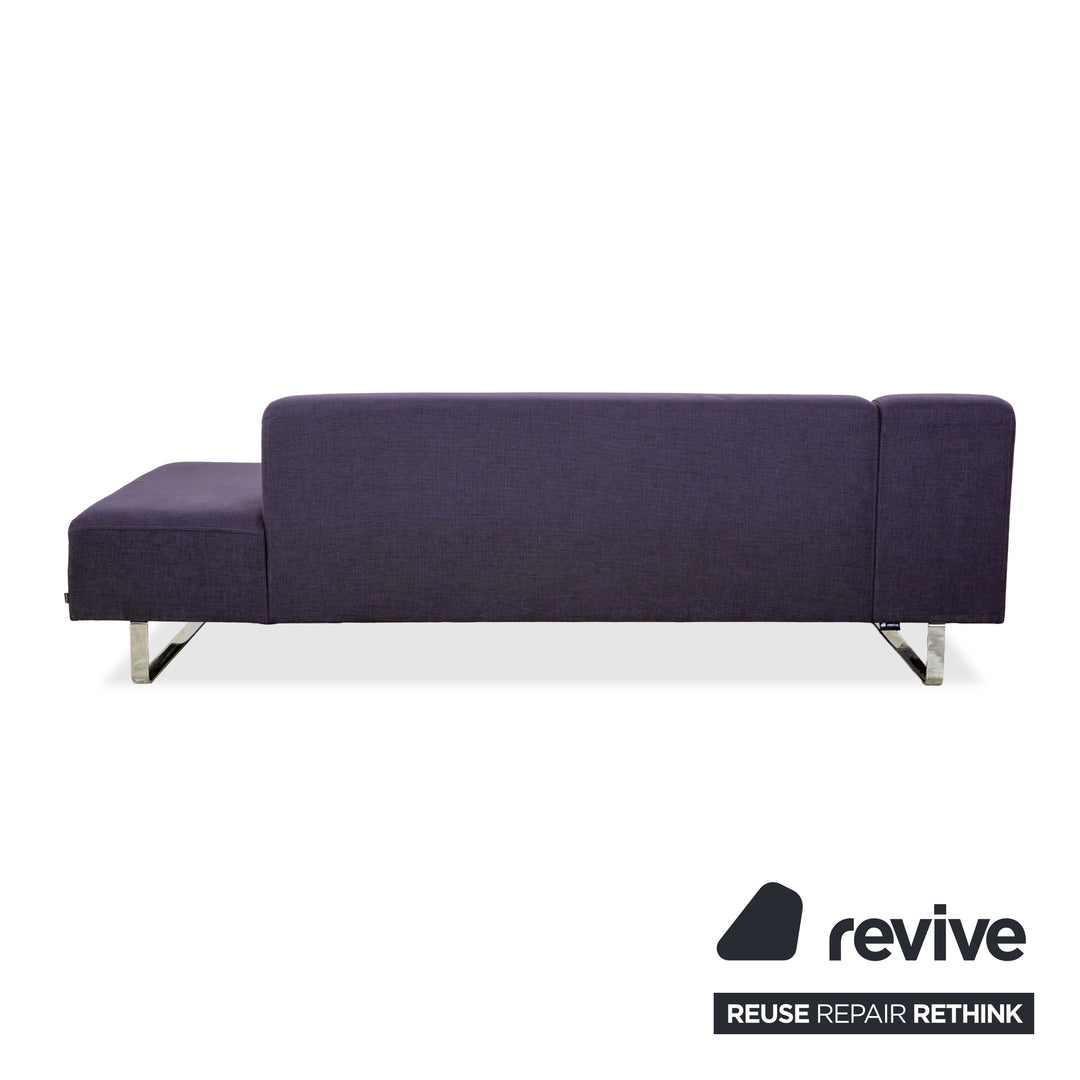 Bolia Stoff Sofa Garnitur Dreisitzer + Zweisitzer Lila Blau Couch