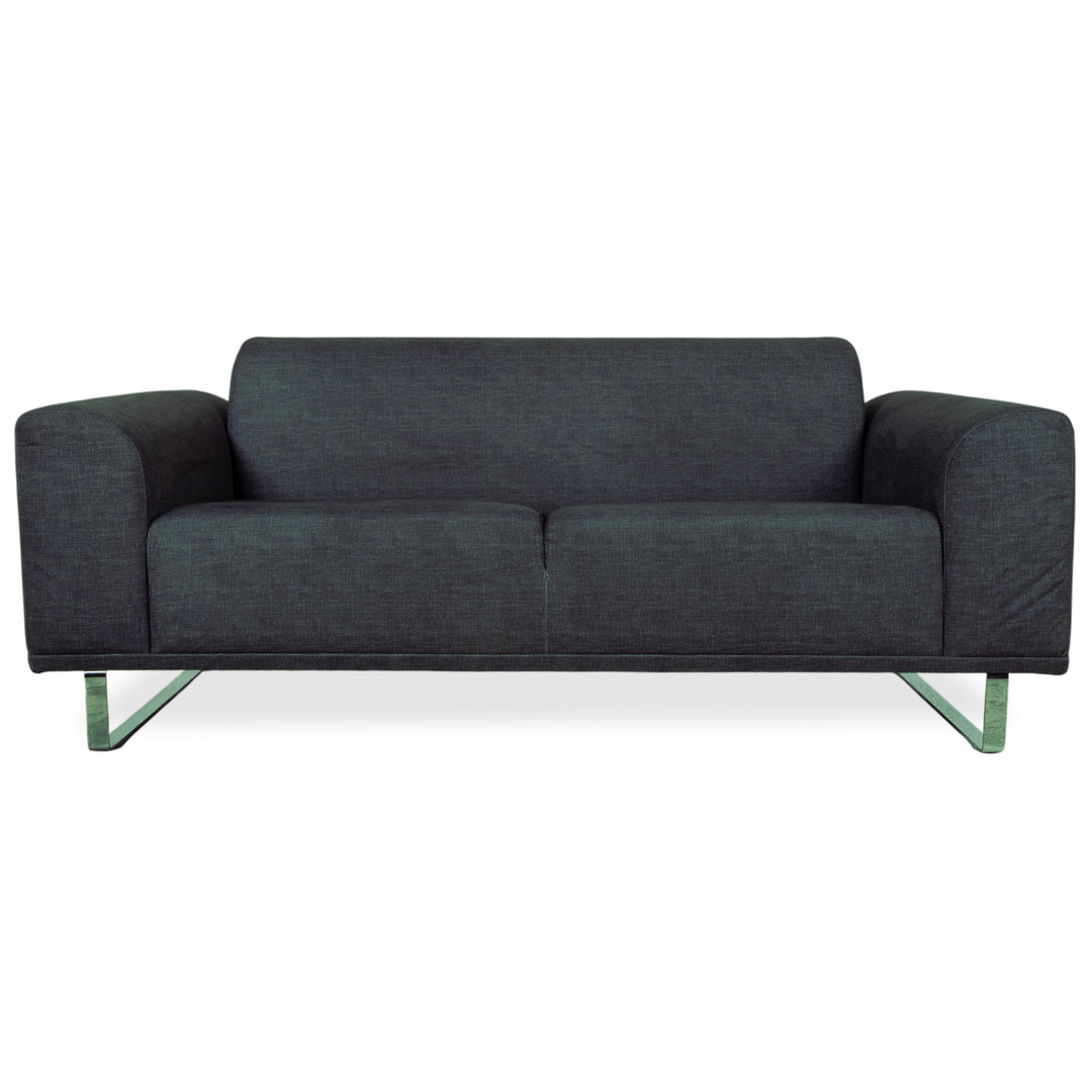 Bolia Stoff Zweisitzer Blau Grün Petrol Sofa Couch