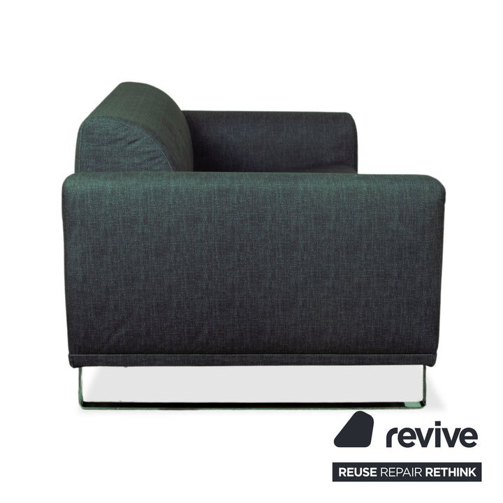 Bolia Stoff Zweisitzer Blau Grün Petrol Sofa Couch