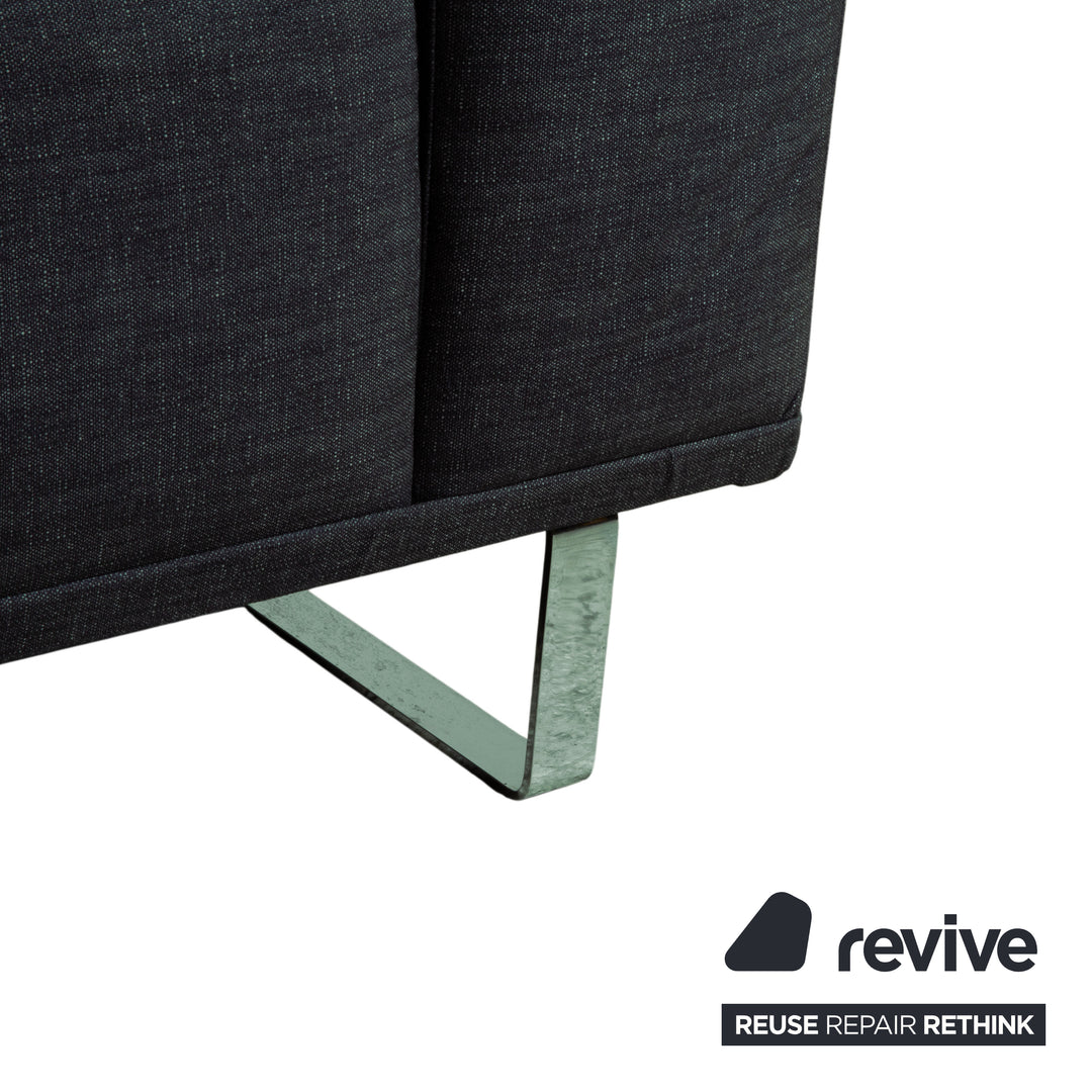 Bolia Stoff Zweisitzer Blau Grün Petrol Sofa Couch