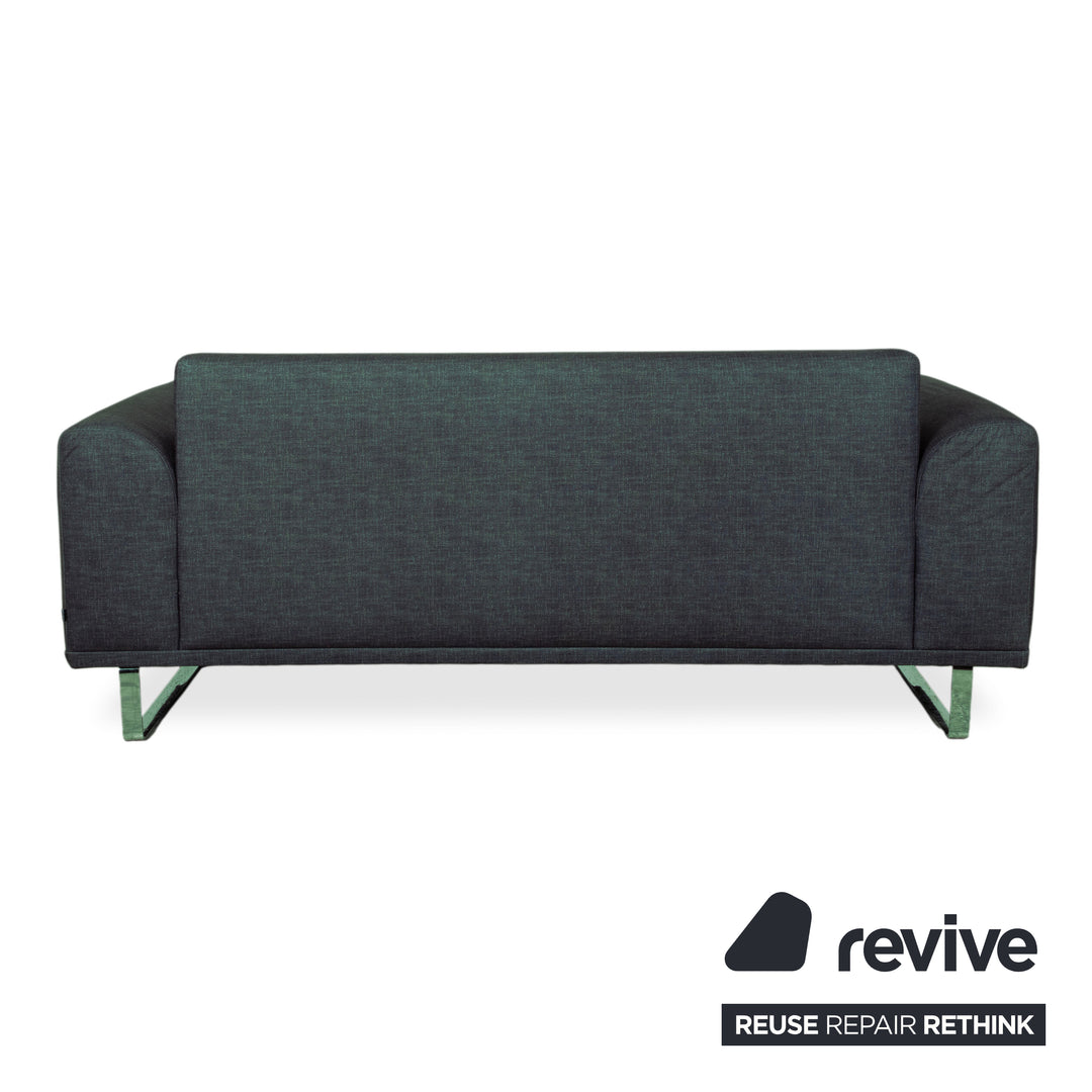 Bolia Stoff Zweisitzer Blau Grün Petrol Sofa Couch