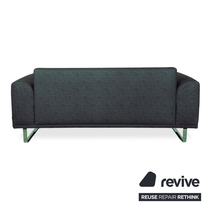 Bolia Stoff Zweisitzer Blau Grün Petrol Sofa Couch
