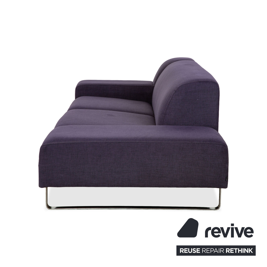 Bolia Stoff Zweisitzer Blau Lila Sofa Couch