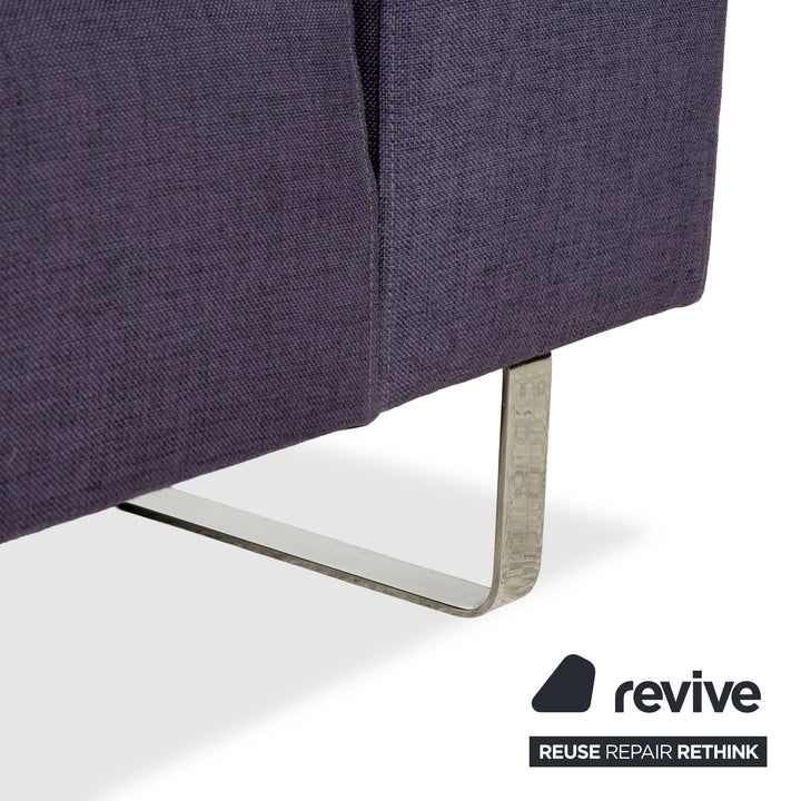 Bolia Stoff Zweisitzer Blau Lila Sofa Couch