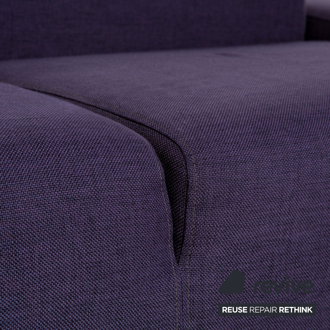 Bolia Stoff Zweisitzer Blau Lila Sofa Couch
