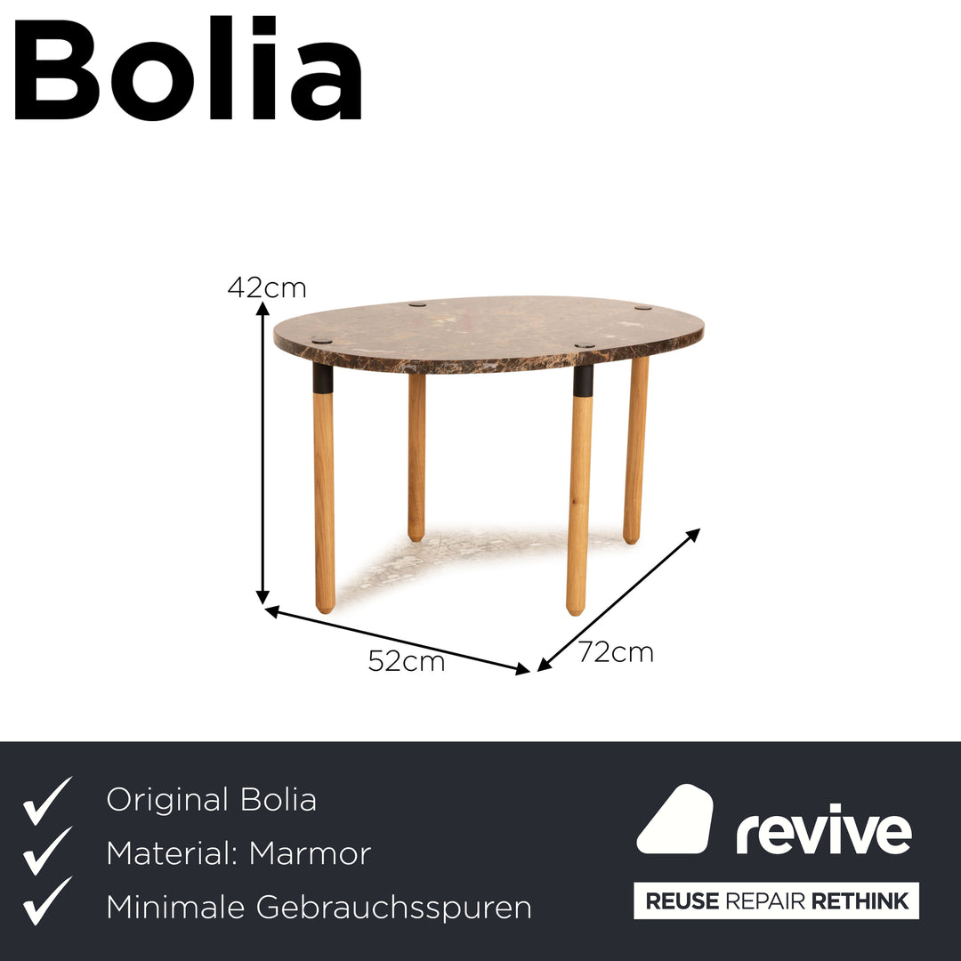 Bolia TUK Marmor Couchtisch Schwarz Small