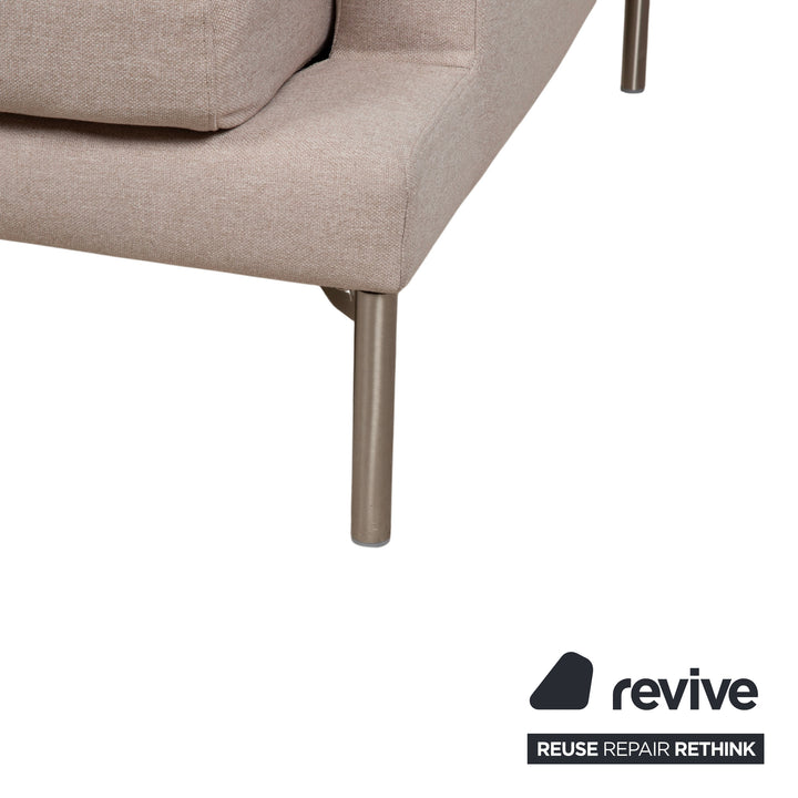 Canapé d'angle en tissu Bolia Veneda, crème beige