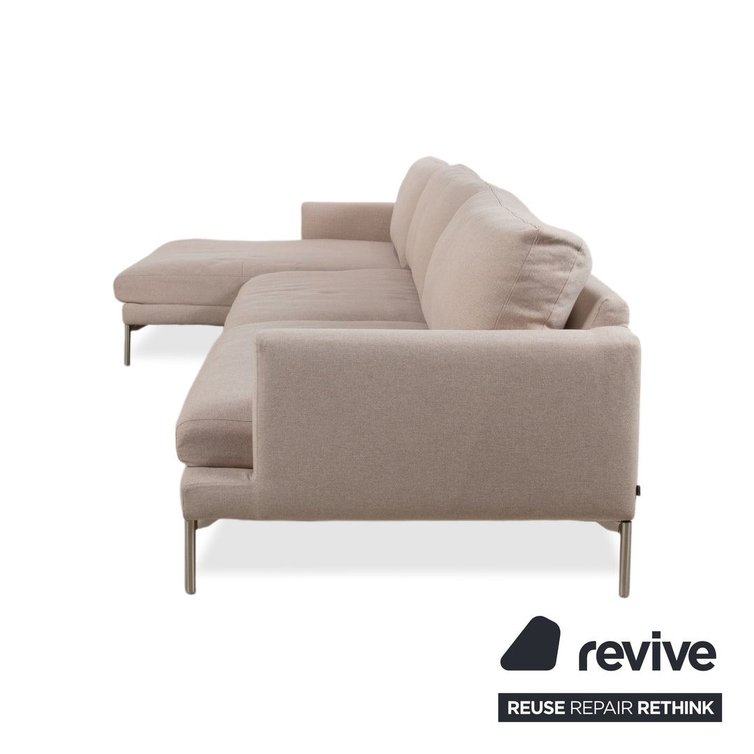 Canapé d'angle en tissu Bolia Veneda, crème beige