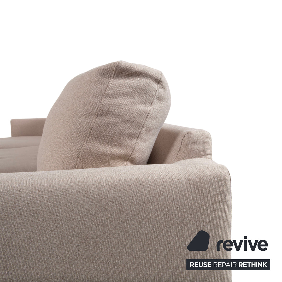 Canapé d'angle en tissu Bolia Veneda, crème beige