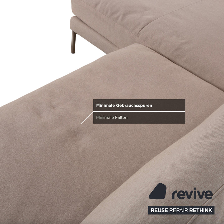 Canapé d'angle en tissu Bolia Veneda, crème beige