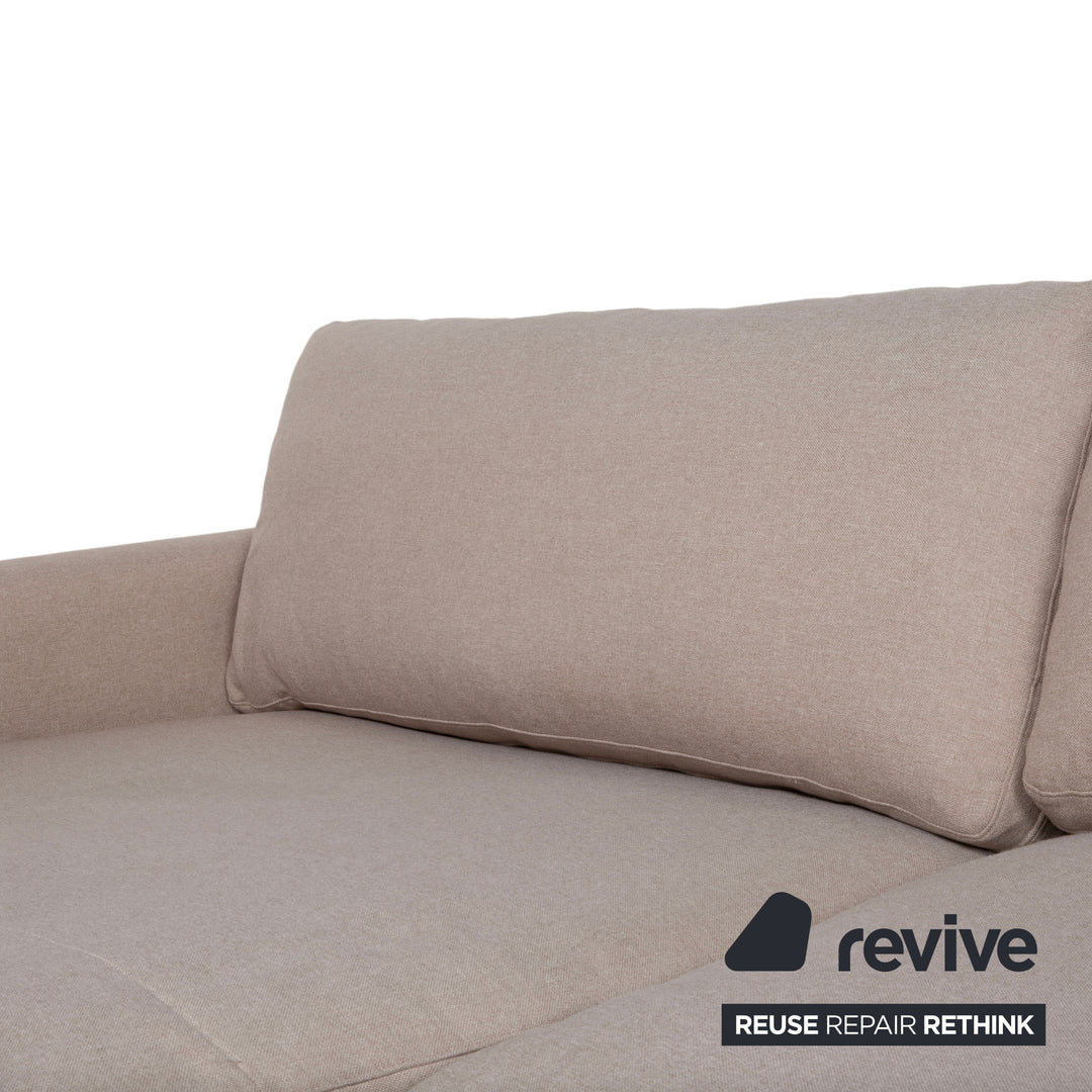 Canapé d'angle en tissu Bolia Veneda, crème beige