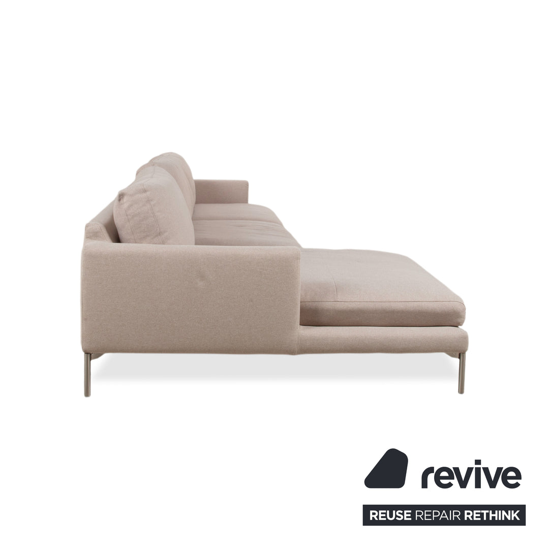 Canapé d'angle en tissu Bolia Veneda, crème beige
