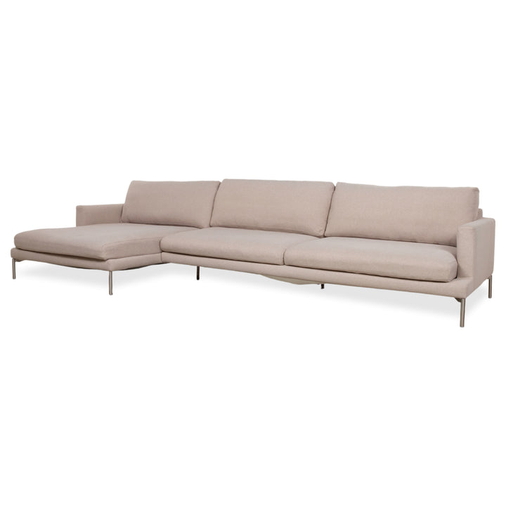 Canapé d'angle en tissu Bolia Veneda, crème beige