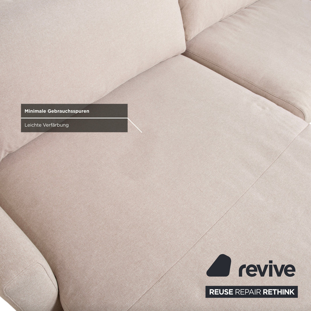 Canapé d'angle en tissu Bolia Veneda, crème beige