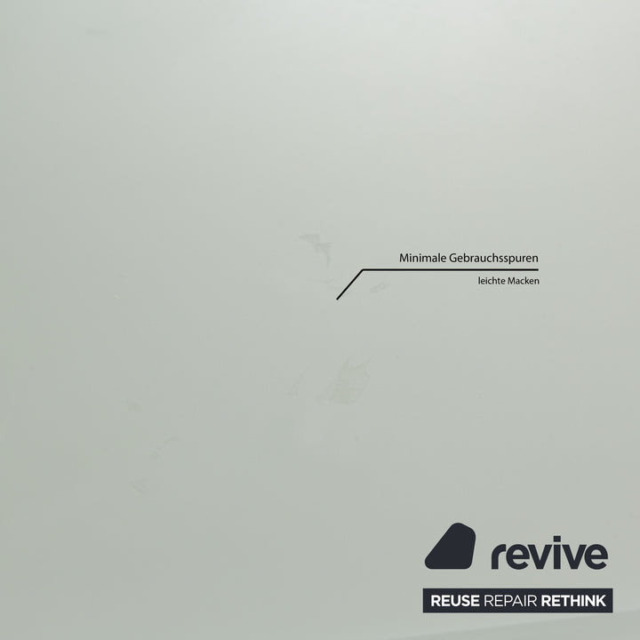 Bonaldo Big Tabke Glas Esstisch Weiß Grün Silber