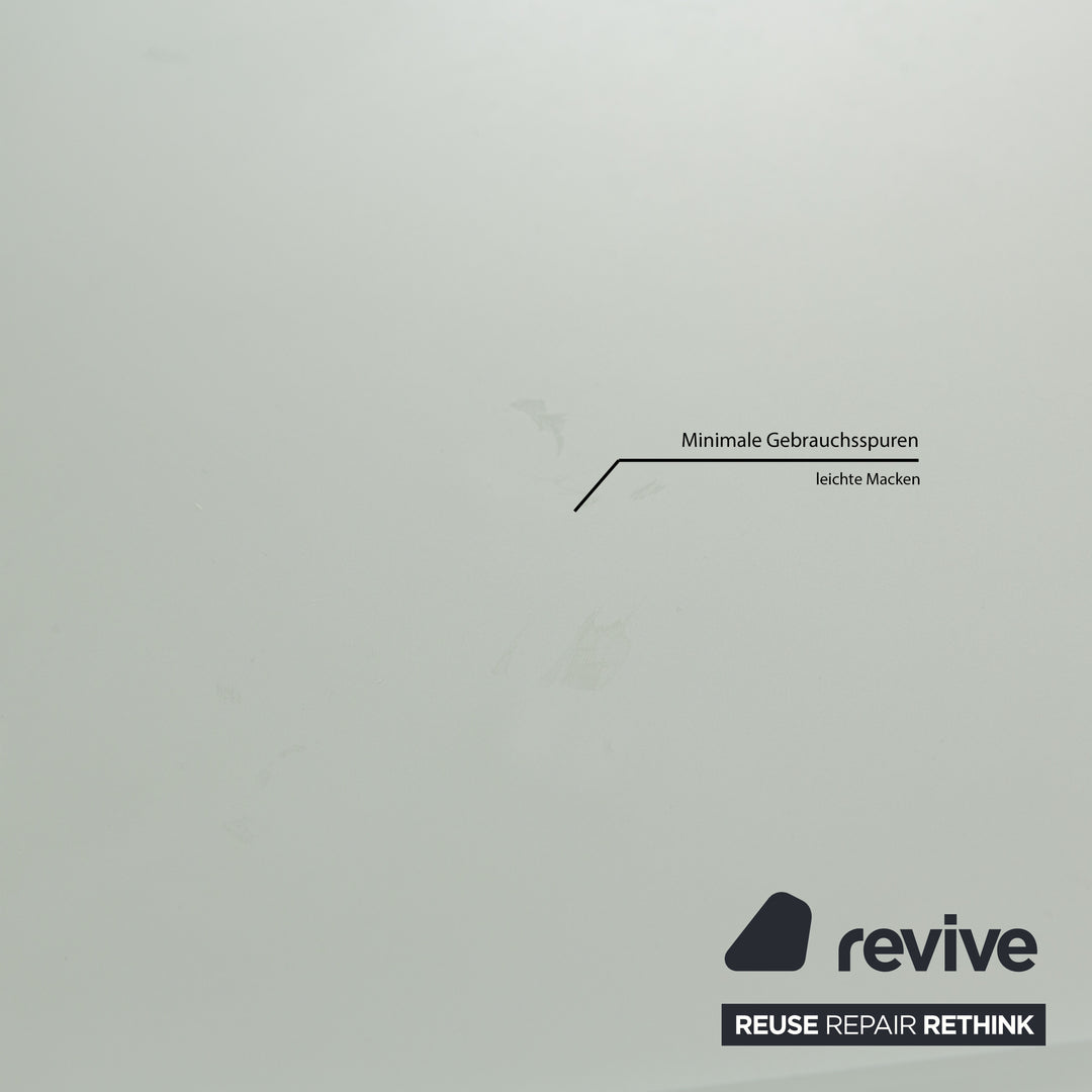 Bonaldo Big Tabke Glass Dining Table White Green Silver