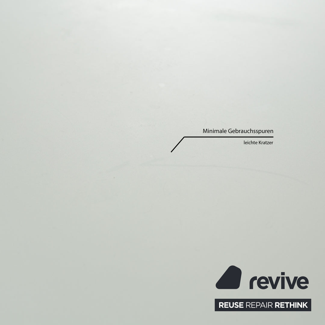 Bonaldo Big Tabke Glass Dining Table White Green Silver