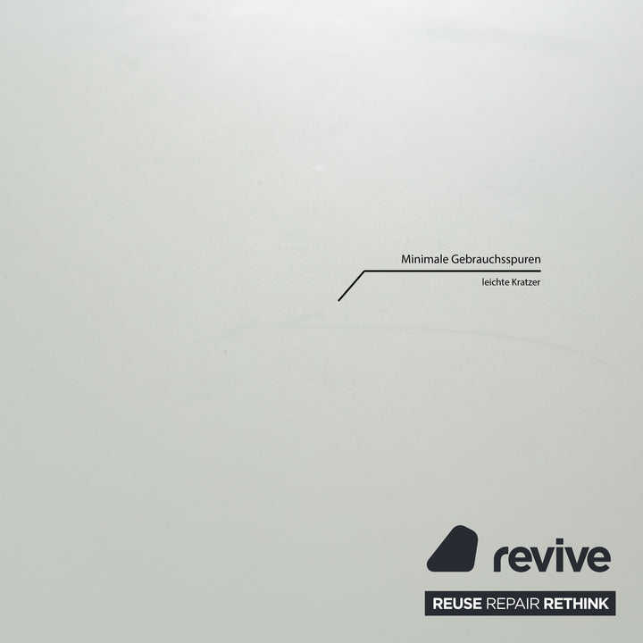 Bonaldo Big Tabke Glass Dining Table White Green Silver